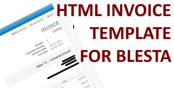 Html Invoice Template